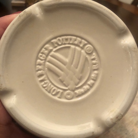 Longaberger Pottery Woven Tradition Blue Pint - Picture 3 of 3